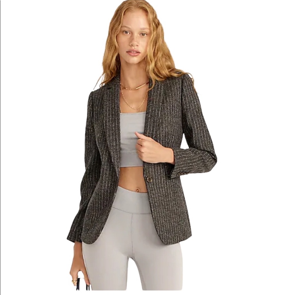 J Crew Parke Blazer Pin Stripe in English Wool size 0 NWT
